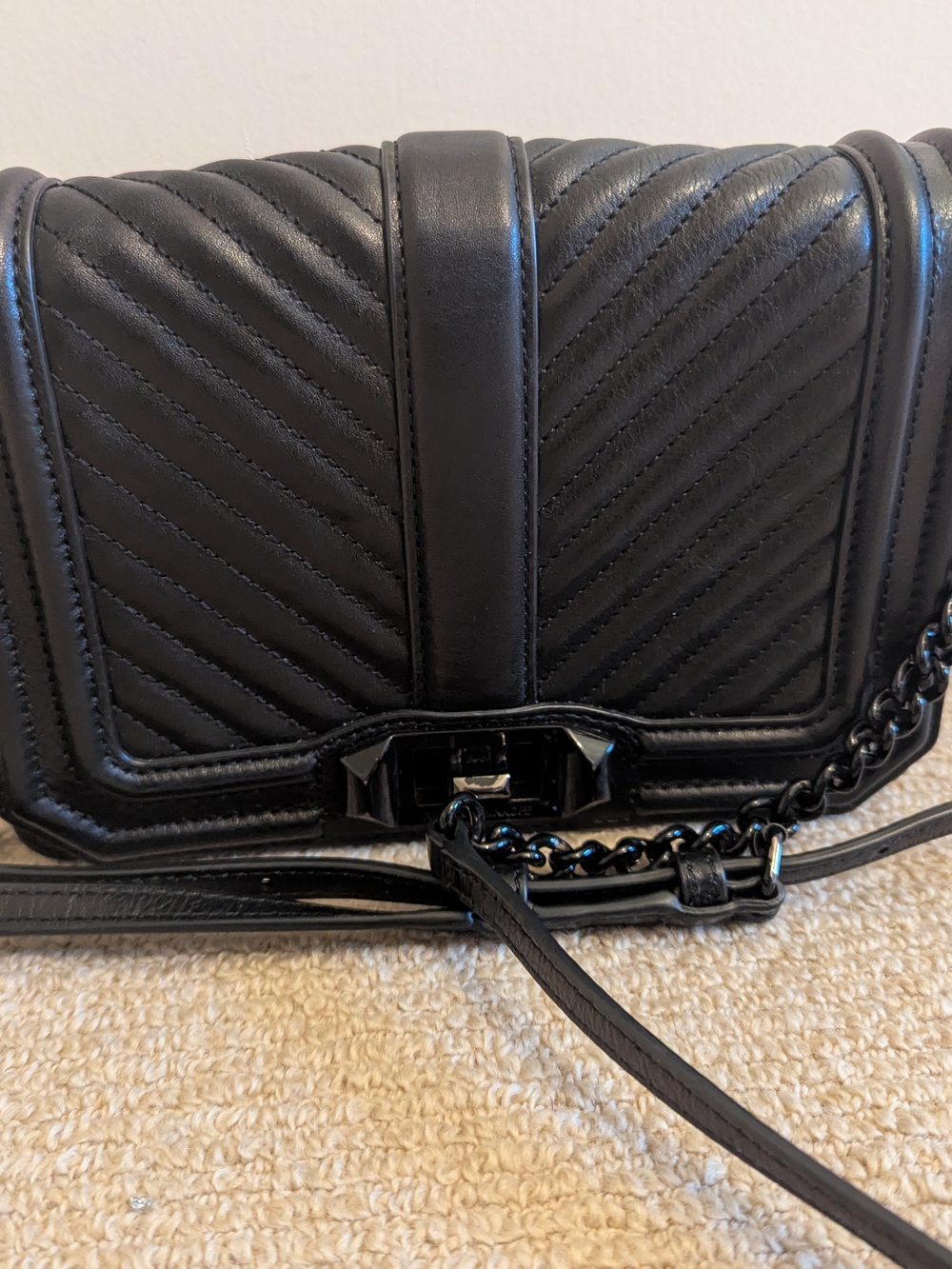 Rebecca Minkoff Chevron Quilted Chain Shoulder Bag
